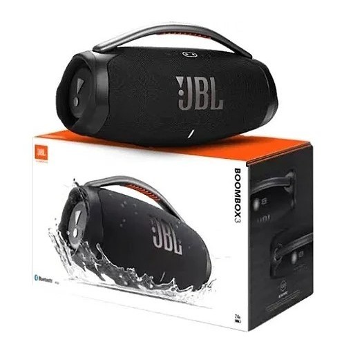 Caixa de som J.B.I   Boomsbox 3 180W IP67 grande 35 cm