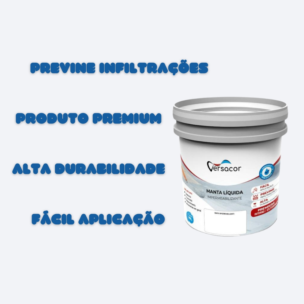 Manta Liquida Versacor Tinta Impermeabilizante para Telhado Laje Parede ...