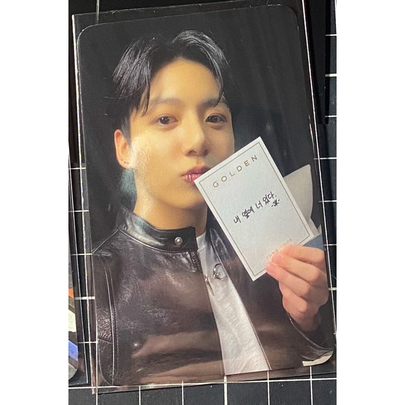 BTS PHOTOCARD JUNGKOOK GOLDEN LIVE WEVERSE/ PC CINEMA I AM STILL