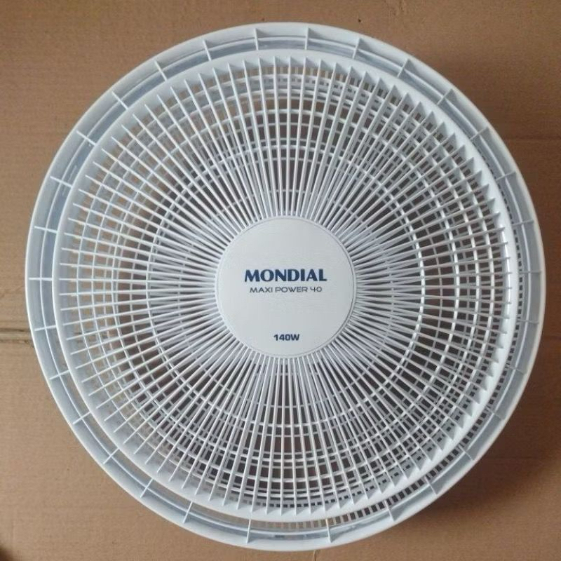 Par de Grade Traseira e Dianteira Ventilador Mondial 40cm Branco Original