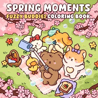 Spring Moments - 43 Desenhos para Colorir / LC em Oferta na Shopee