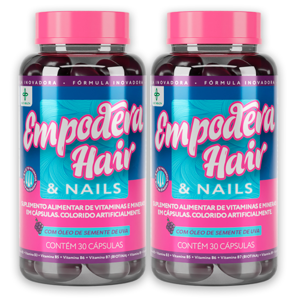 Kit 2 Meses Vitamina Crescimento de Cabelo e Unhas Empodera Hair - 30 ...