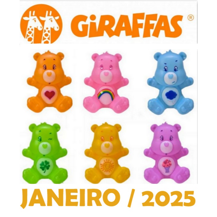 (Unidade) Ursinhos Carinhosos - Giraffas - Lançamento Janeiro/2025. Novos (lacrados) - Valor unitário