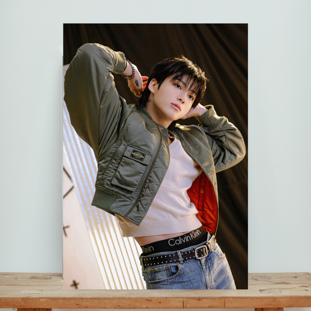 Quadro em Metal Print Personalizada JUNGKOOK ( Tamanho 20x28cm