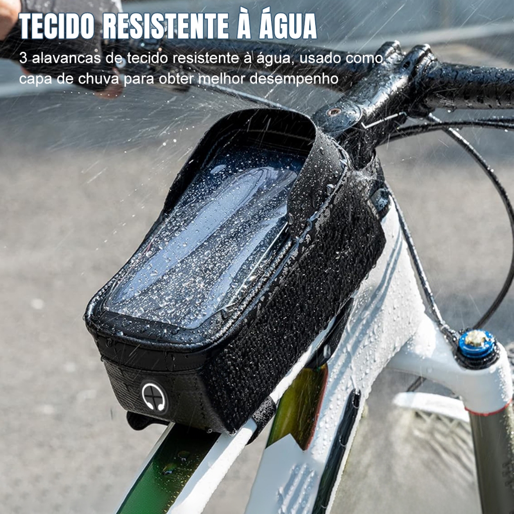 Bolsa Para Bike Bicicleta Celular Quadro Case a Prova D'agua