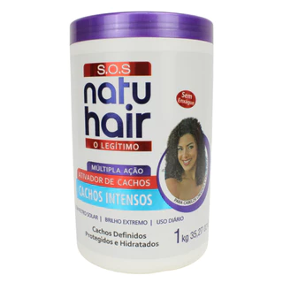 Ativador de Cachos Creme Cachos Intensos SOS NatuHair 1kg