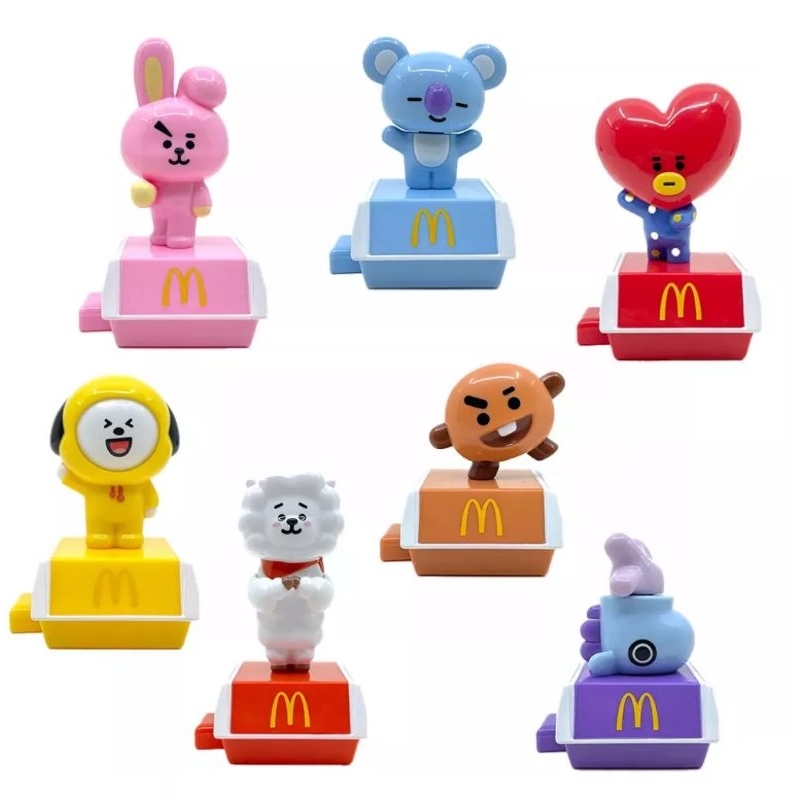 Miniaturas BT21 K-POP BTS - Mc Donald's | Shopee Brasil