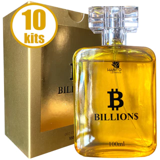 KIT 10 DEO COLÔNIA MASCULINO BILLIONS HÁBITO COSMÉTICOS