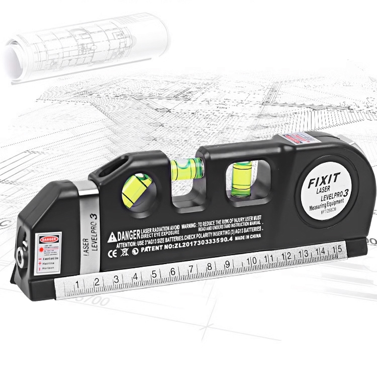 Nível Laser Profissional Trena Tripé Horizontal Vertical Nivelador a laser | Shopee Brasil