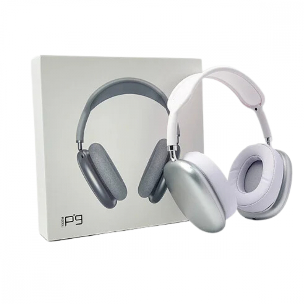 Fone de Ouvido Headphone Bluetooth Sem Fio Wireless P9 WHITE | Shopee ...