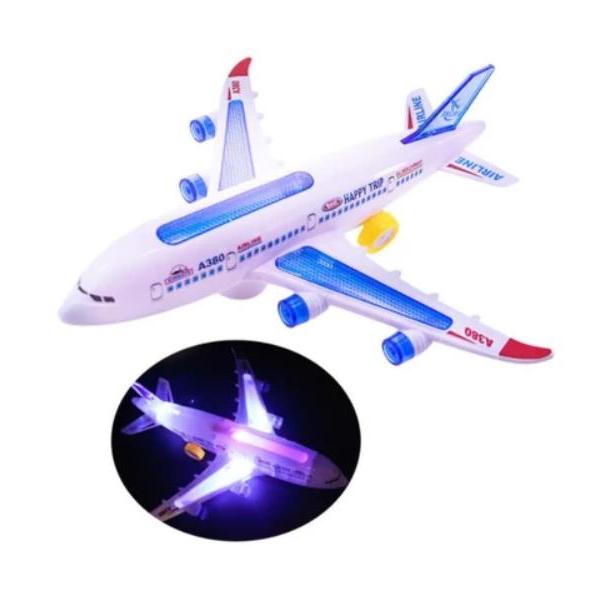 Avião Brinquedo Jumbo Airbus A380 Brinquedo Luz Led Som | Shopee Brasil