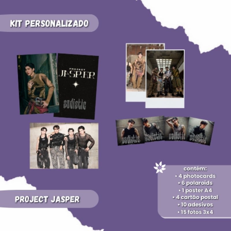 KIT PERSONALIZADO PROJETO JASPER | Shopee Brasil