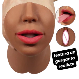 Masturbador Formato Boca Realista para Homens Pênis Mulher Boneca Sexual Cyberskin