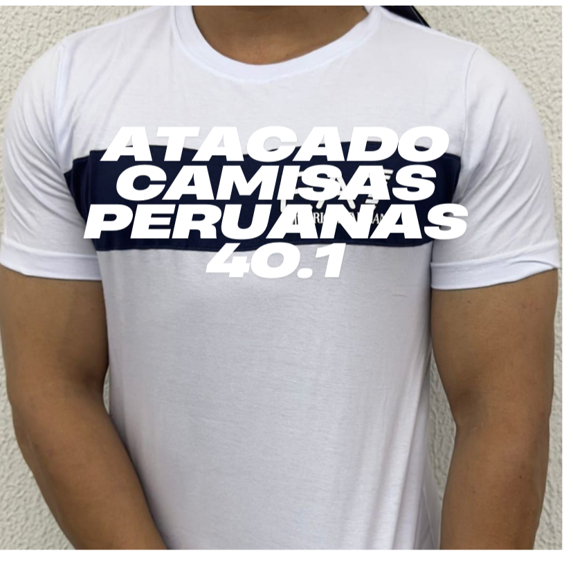 ATACADO DA FÁBRICA DE CAMISAS PERUANAS 40.1 / CAMISETAS NO ATACADO / CAMISAS 40.1 PADRÃO SHOPPING
