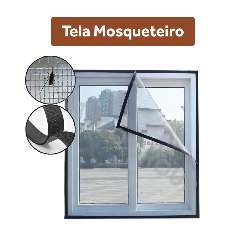 Tela Mosquiteiro Anti-inseto Mosquito Janela Com Autocolante