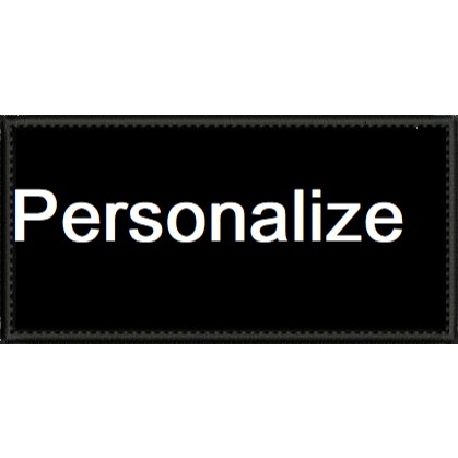 Patch bordado personalizado 5x3 com carrapicho costura ou termocolante