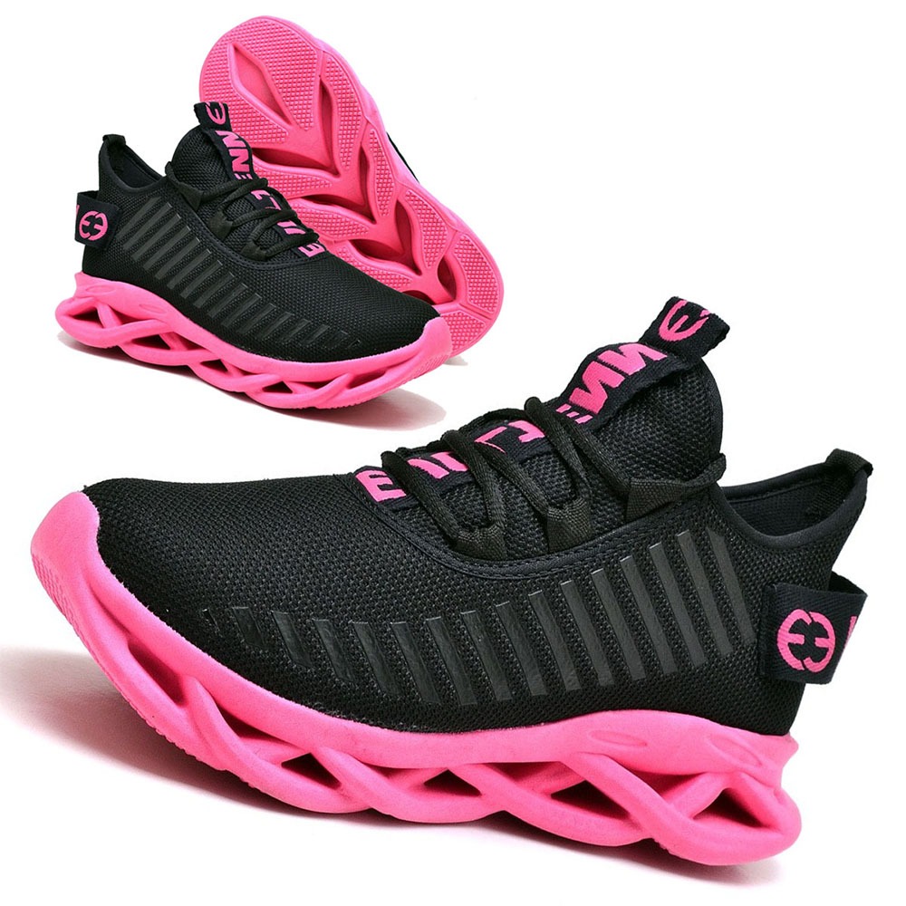 【美品】On COURT-T XSサイズ 黒/ピンク Tênis Esportivo Feminino Academia Treino Crosfit Ajuste Cadarço