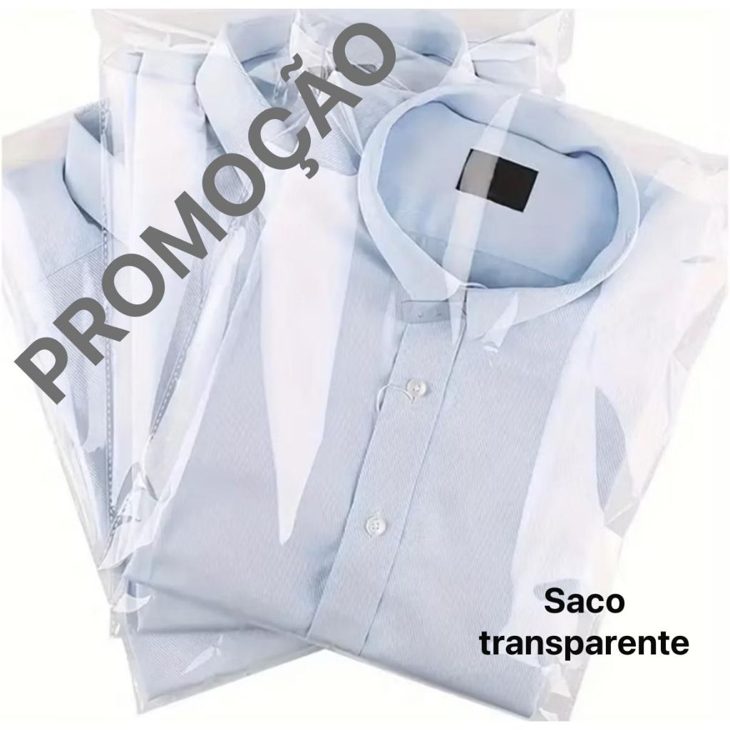 kit saco (25x35) p/ ROUPAS moda Brás plástico transparente pp para ...
