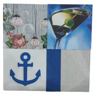 Guardanapo Decoupagem kit com 20 folhas variadas- FLORES
