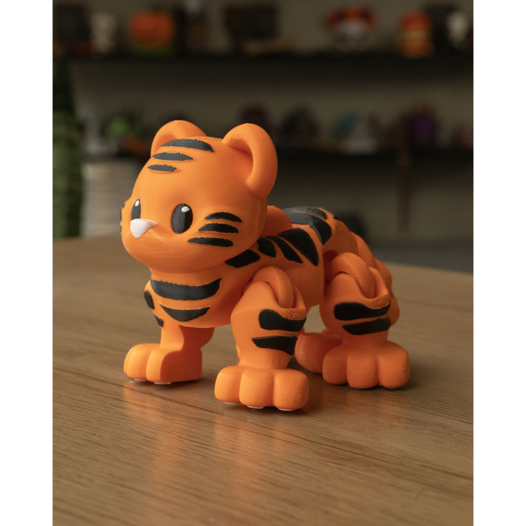 Tigre Articulado, Tigre de Brinquedo, Animal Articulado | Shopee Brasil
