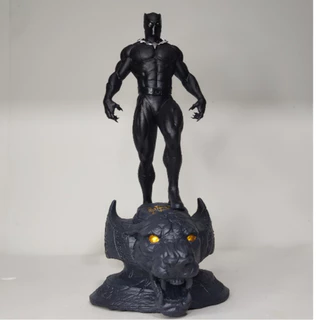Action Figure Pantera Negra Miniatura Wakanda Boneco de Decoração Marvel Super-Herói T'Challa Disney