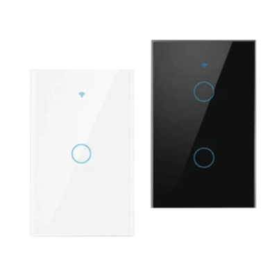 Interruptor inteligentes Wi-fi Touch 1/2 Botões Compatível Voz Alexa e Google Home Smart Home Branco