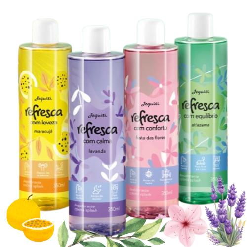 Refresca Calma Desodorante Colônia Splash, 350 ml Jequiti | Shopee Brasil