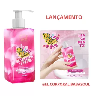 GEL CORPORAL VIRILHA  BABASOUL FRUTAS VERMELHAS SOUL em Oferta na Shopee