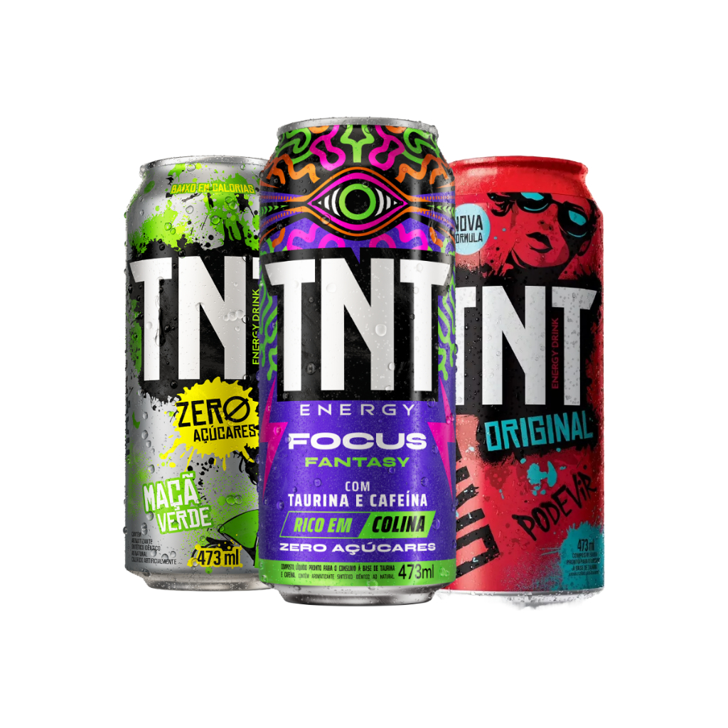 TNT Bebida Energética 473ml Original Focus ZERO AÇÚCAR Maça Verde
