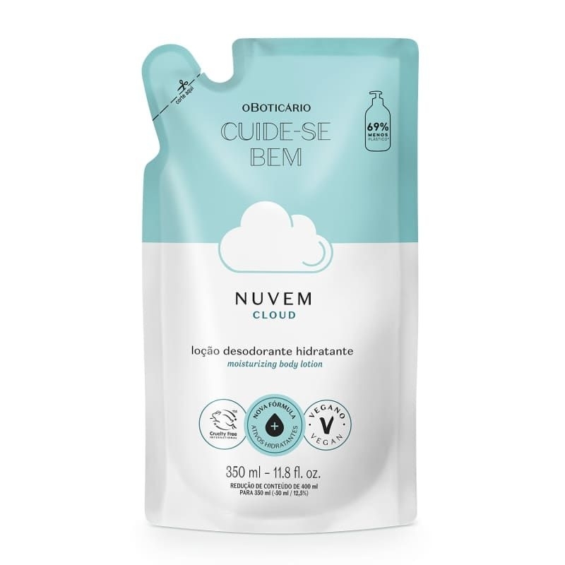 Refil Loção Desodorante Hidratante Cuide-se Bem Nuvem 350ml em Oferta na Shopee