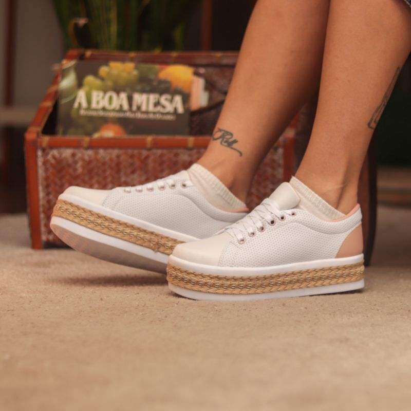 Tênis Plataforma Tenis Feminino Casual Corda Tênis Feminino Casual