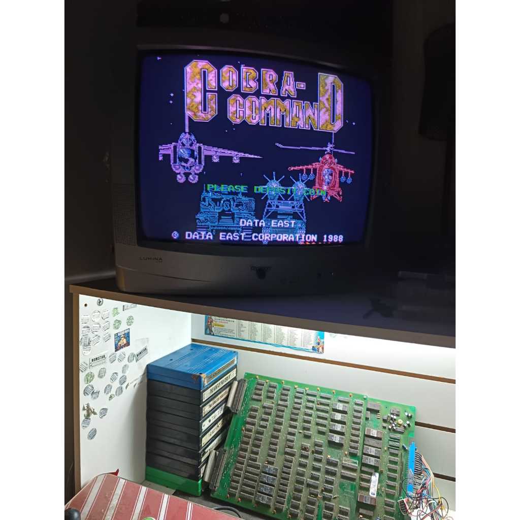 PCB Jamma Cobra Command Par Data East - 1988 - Arcade - Testé Et Fonctionnel