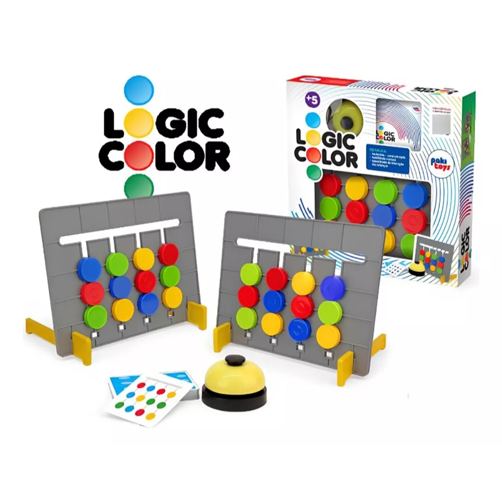 Jogo Lógic Color Educativo Brinquedo De Raciocínio E Lógica Sequência ...