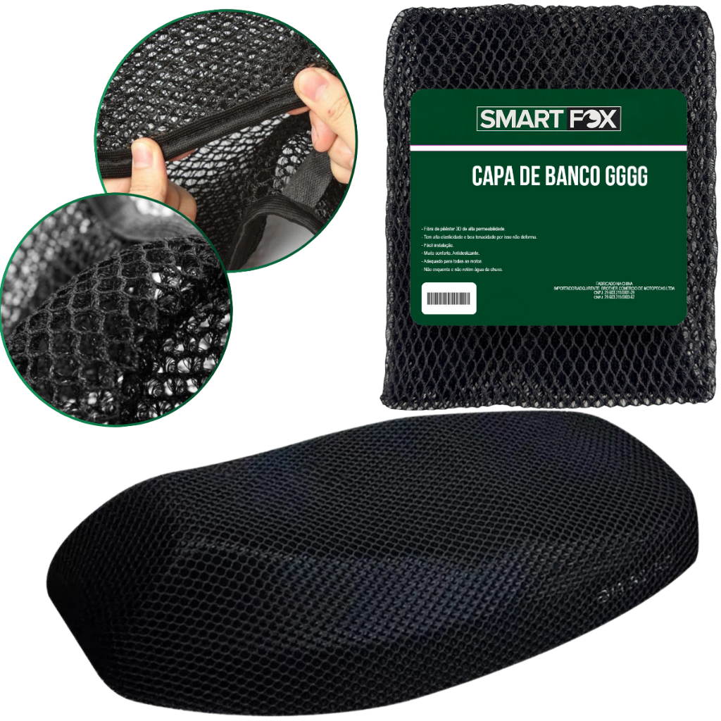 Capa Térmica Banco Moto Rede Protetora Scooter Pcx 150 160 Nmax 160