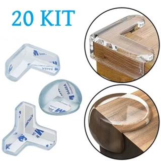 20 Protetor De Silicone De Mesa Quina Protetor Para Móveis Quarto Cozinha Casa em Oferta na Shopee