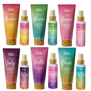 Kit Hidratante Corporal 200ml e Body Splash 100 ml Face Beautiful