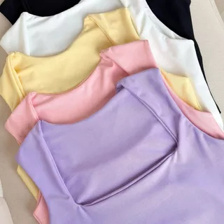 Body Bori Feminino Madri Regata Decote Quadrado Alças Grossas Básico em Oferta na Shopee