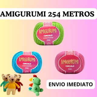 Fio Linha Amigurumi circulo 254 metros | Linha Amigurumi Envio em até 24 horas em Oferta na Shopee