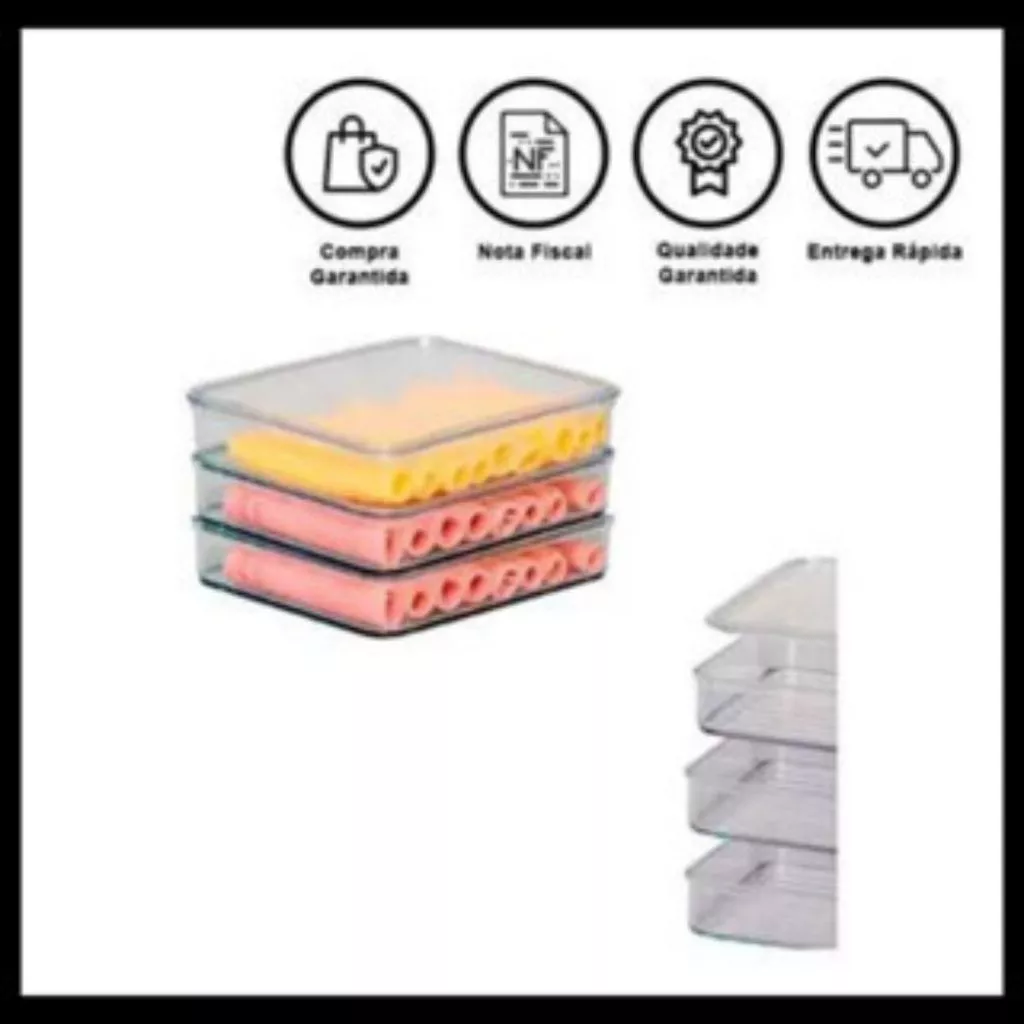 Porta frios com queijo e presunto fatiados