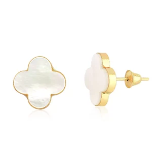 Brinco de Ouro 18k Trevo com 1cm em Oferta na Shopee