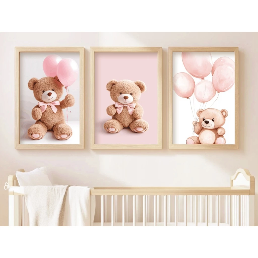 Kit 3 Quadros Decorativos