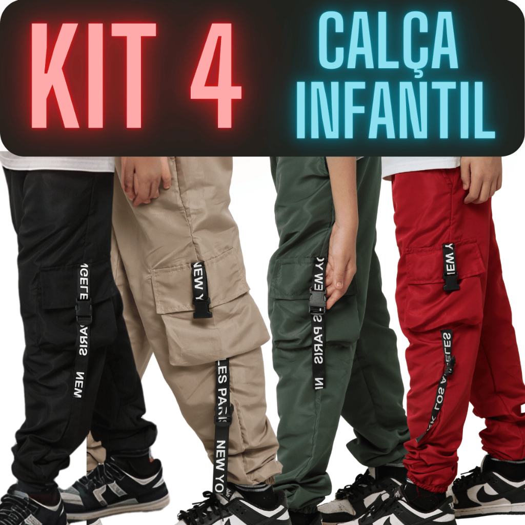 Calça Nk Tecido Tactel c/ Ziper Unissex Masculino Feminino