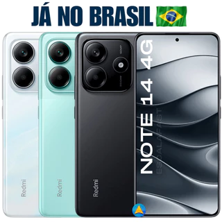 Novo Celular Xiaomi Redmi Note 14 4G Global 256GB 8GB RAM Tela 6.67" - Pronta Entrega no Brasil