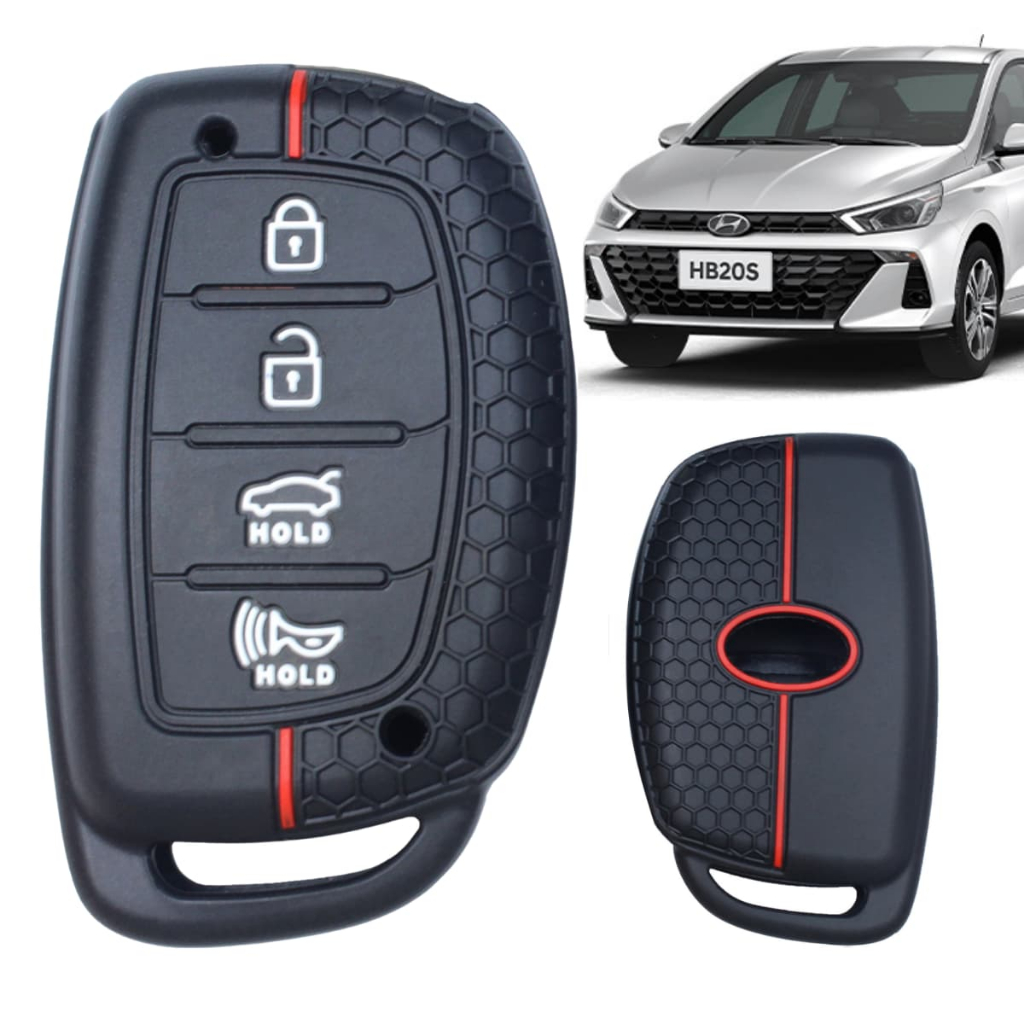 Capa De Silicone Para Chave Presencial Hyundai Creta Hb20 Hb20s 2020 ...
