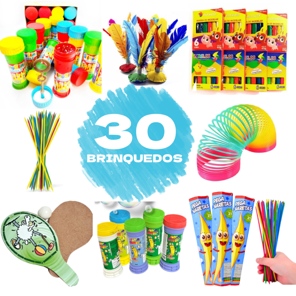 Kit c/ 30 Brinquedos Educativos e Baratos Lembrancinhas Perfeitas para ...