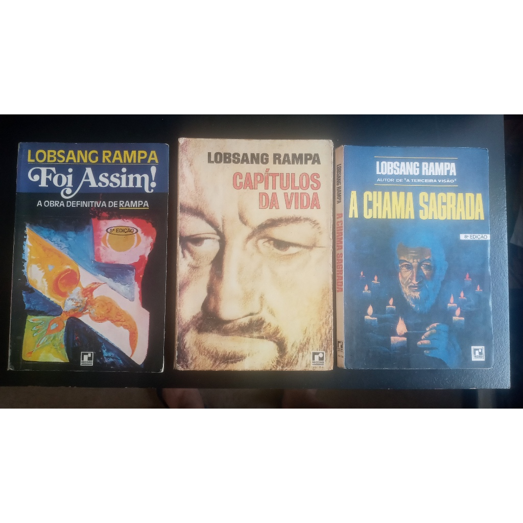 Kit 3 Livros do Escritor Lobsang Rampa | Shopee Brasil