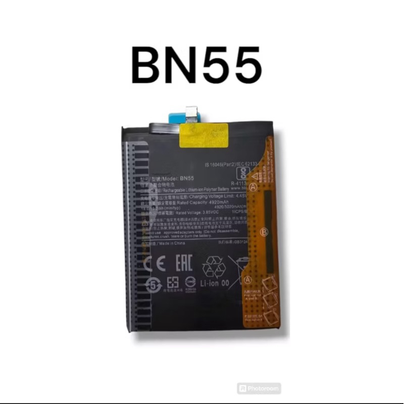 BAT COMPATIVAL NOTE 9S (BN55) NOVA COM GARANTIA | Shopee Brasil