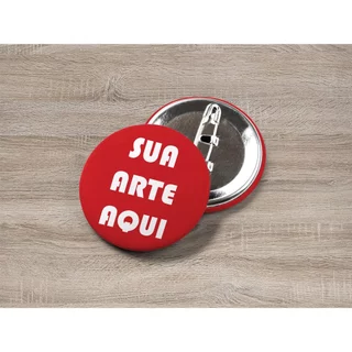 5 - 25 Bottons Personalizados - 3,5 Cm [MÁXIMO 4 VARIAÇÕES DE ARTE]