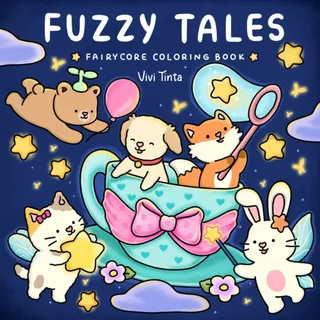 Fuzzy Tales - 46 Desenhos para Colorir em Oferta na Shopee