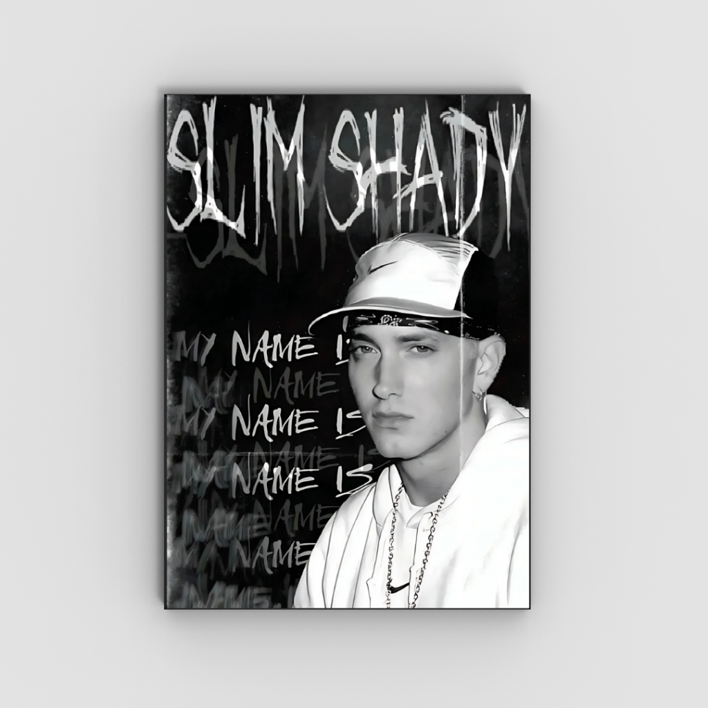 Pôster Rapper Eminem – Tamanho A4 20x29 cm | Shopee Brasil